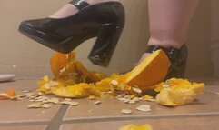 Crushing pumpkin