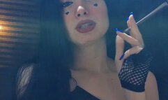 Long, Dark, and ready to make you my slave, and also my human ashtray, get down on your knees ;) Muaa xx