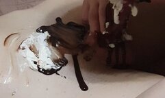 Blowjob and hanjob session with stunning dominatrix GospodaricaEmma called Banana Split