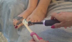 Kitty Feathers Harmony’s Feet