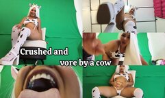 Crushed and vore by a sexy cow