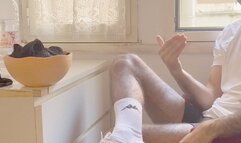 Title : I make a drink of sweaty socks to my slave