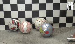 Soccer balls under metal Heels 2