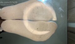 Giantess Steps on You In Shoes, Socks, Stockings - Under Glass Feet