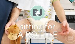 Sitting for a bottle