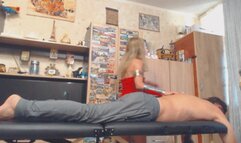 i brush zorro hair and massage his head