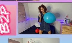 The doctor arrived for her balloons