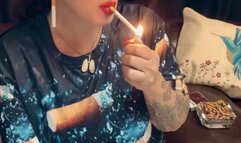 Dunhill International 100s- Darkside - Power Smoking - Extreme cough, heavy cough, very difficult to smoke, using inhaler