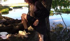 Harley's Messy Diaper BJ Outdoors!