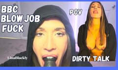 BBC Blowjob and Fuck From Hoodie Wearing Lina Blackly