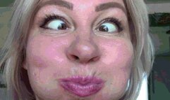 Swollen cheeks and crazy eyes from a sharp explosion MP4