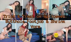 Trick & Treat on Halloween: Butthole Footjob with Shrink Vore Sage Eldritch