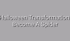 Halloween Transformation : Become A Spider