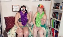 Hula Hot girls humiliate your Hawaiian 5-ZERO - AMI & GIA HIDEF