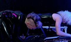 Latex Clad Valeska Fist Fucking And Pegging Edward Over Bench