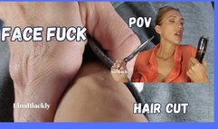 Boss Lina Cuts Your Hair - Then Face Fucked You