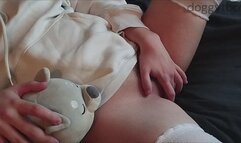 Gently stretching my boy pussy for daddy