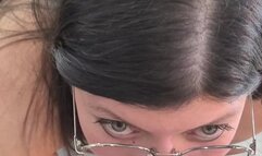 Cum on my glasses Handjob