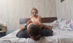 half face worship witch foot diif angles view