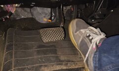 Driving in old skate sneakers