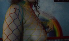 Rainbow Fishnet ASMR