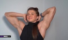 Emily Brand Muscle Arms with Huge Biceps