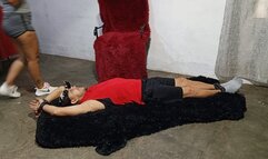 I make him worship my smelly feet after training (3)