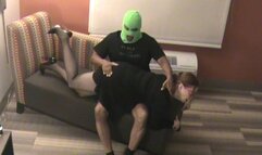 The School Teacher gets Spanked by a former masked student