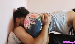 Smashing his face with my farts *