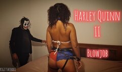 Harley Quinn II: sucking cock on her knees | 4k