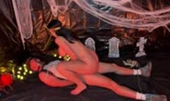 Hiker finds cleopatra 4K - mummification, rope tied, mask gag, fucked, facial