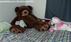 Taylor: Humping Mr Bear in Pink Maid Uniform