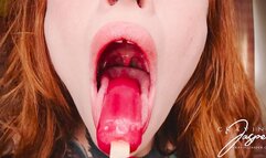 Sloppily Sucking Popsicle Into My Big Mouth Topless