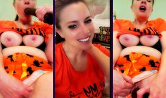 Halloween Pajama Masturbation