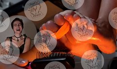 Mavi tickling feet on Halloween night! 4K MP4