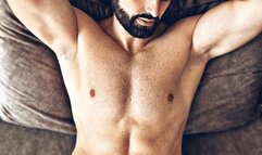 Striptease and jerking off this bull