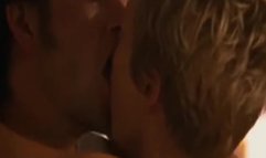 Daniela Sea kissing guy and stripping in The L Word