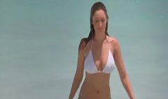 Kelly Brook Two Piece Bikini Nipple Peek