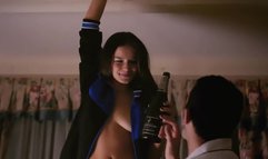 Hanna Mangan Lawrence teasing and showing boobs