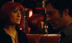 Salma Hayek dancing around a pole Americano