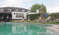 MARISKAX French MILF Sandy Lou ass fucked outdoors