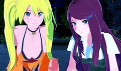 Kushina and Female Naruto Sucking a Hard Dick, Ninja Dick Sucking no Jutsu!