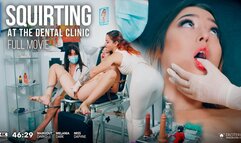 SQUIRTING AT THE DENTAL CLINIC - milf - big tits - medical - humiliation - domination