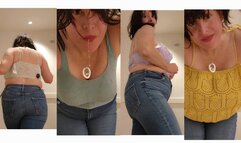 FEEDING YOU EVERYWHERE FARTING LOUDLY IN YOUR FACE LOOKING AT YOU and FEEDING YOUR EYES WITH THESE HUGE TITS ASS