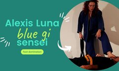 Alexis Luna blue gi master foot domination