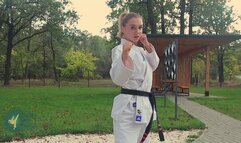 LETHAL BLONDE - POV KARATE KICKS