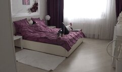 Victorias blown raspberries on MY belly QFF