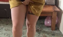 Pee desperation means I'm unable to wait to film