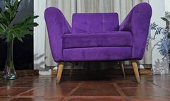 Balbina Shiny Black Pantyhose and Stilettos Leg Show