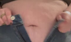 Can’t fit my giant belly back into my jeans